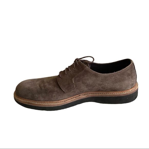 LUCA DEL FORTE Italy Suede Lace Up Shoes Brown 44 main image 4